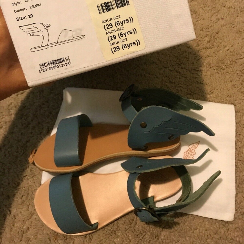 Ancient Greek Sandals Girls Little Ikaria US Sz 11